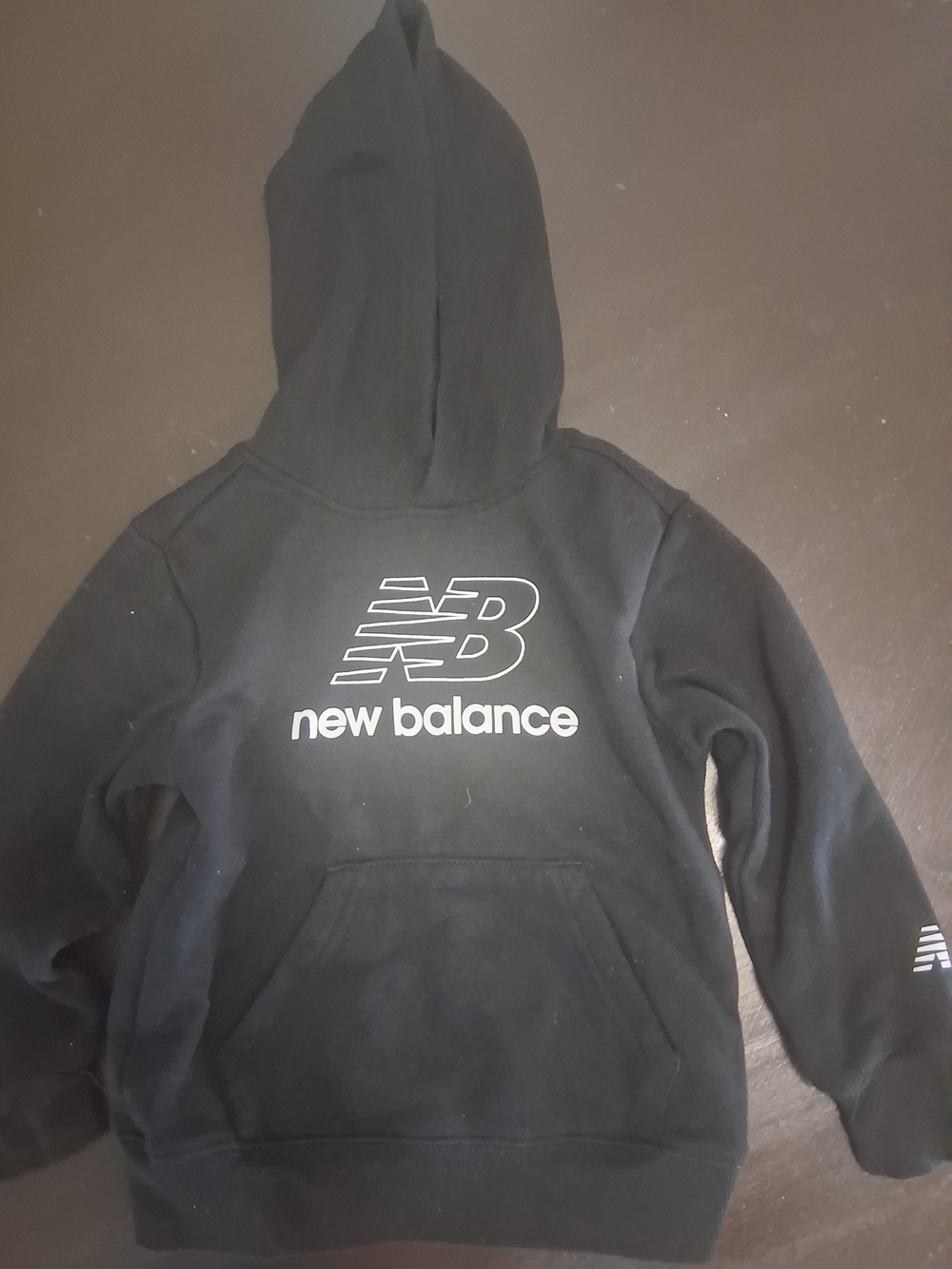 New Balance Kids Black Logo Hoodie Jacket